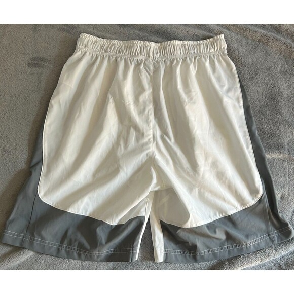 NEW Nike Dri-Fit Woven Flex Training Shorts 833271-100 White/Gray-Men's … - Picture 3 of 4